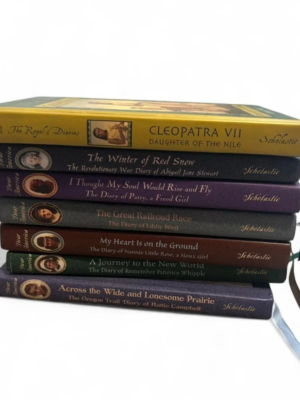 Lot of 7 Vintage Dear America & The Royal Diaries Hardcover Books Scholastic